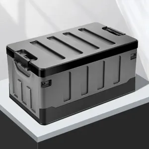 Caja de Almacenamiento <span class=keywords><strong>Plegable</strong></span> Multiusos, Impermeable, Rectangular, de Plástico, para Maletero de Coche, Camping, Cocina al Aire Libre - Product Image 1