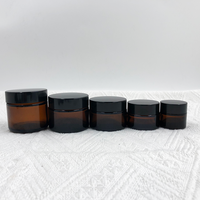 Vente en gros de pots en verre vides pour crème visage avec bouchon à vis, logo et couleur personnalisés, contenants pour crème de soin de la peau en carton