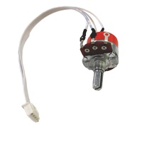 Fanrui B100K B500K 10K 20% Dimming Potentiometer with Rotary 24mm RK24 Series DPST Metals & Plastics
