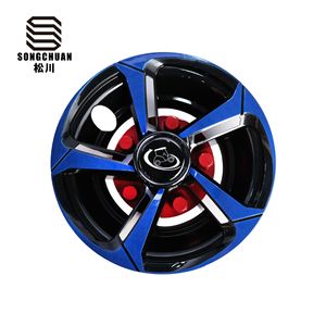 Tapacubos Negros de 8 Pulgadas para Carros de Golf EZGO y ClubCar, Juego de 4 Piezas, Material ABS y Acero, de Fácil Instalación - Product Image 5