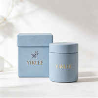 Boîtes personnalisées en céramique pour bougies avec logo doré imprimé, emballages haut de gamme pour pots de bougies