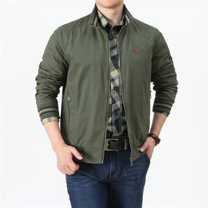 Commercio all'ingrosso personalizza giacche da uomo taglie forti giacca Bomber da uomo in cotone 100% college - Product Image 3