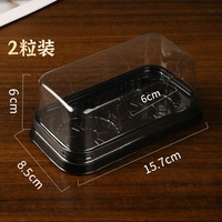 Barquette d'emballage en plastique PET pour tartelettes aux œufs personnalisées, idéale pour la boulangerie, la pâtisserie et les desserts, vente en gros