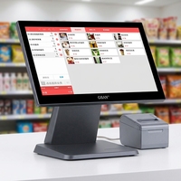 Vente en gros de systèmes de caisse enregistreuse POS pour supermarchés et restaurants, écran 15,6 pouces, systèmes de point de vente