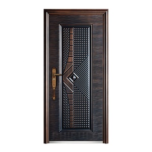 Porta de aço dupla única moderna para entrada principal de villa, porta de aço com design de segurança, porta de ferro, porta de metal chinês - Product Image 2