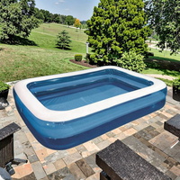 Jilong 10291 Aufblasbarer Rechteckiger Quadratischer Kunststoff-Swimmingpool Top-Seller B02 J für Kinder und Neugeborene aus PVC