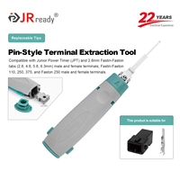 Outil d'extraction de bornes à un seul pignon JRready JRconDRK-N150100R, compatible avec diverses grandes bornes à ressort simple.
