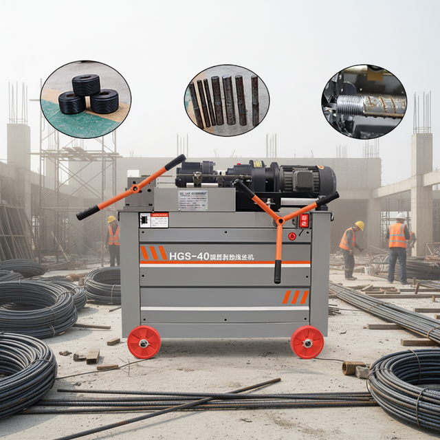 CNC 0-80mm Thread Length Rebar Thread Rolling Machine 7.5KW Automatic Screw Making Machine Gearbox Motor Low Noise High Gear