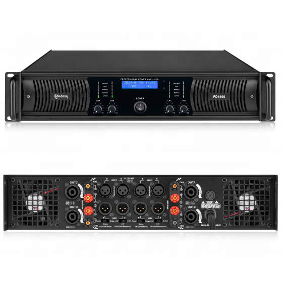 デジタルパワーアンプ4ch 1200w 2ohm 2uクラスhパネルサブウーファー 