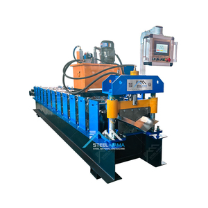 Producción profesional de alta calidad completamente automática 416 Steel Ridge Capping Roof Sheet Roll Forming Machine - Product Image 1