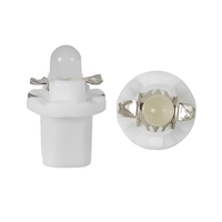 Ampoules LED T5 B8.5D pour tableau de bord de voiture, ampoules de jauge de tableau de bord, 12V T5 B8.5D, ampoule LED à verrouillage par torsion, givrée