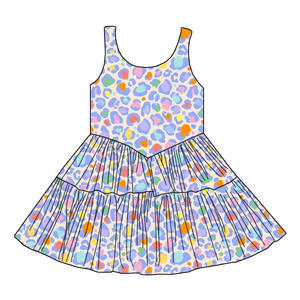 Abito Estivo per Bambine con Design in Pizzo Multistrato Senza Maniche - Produzione all'Ingrosso Personalizzata con MOQ Basso - Product Image 2