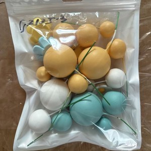 Juego de 21 Piezas de Decoración Popular para Pasteles de Cumpleaños, Bolas de Espuma para Decoración de Pasteles, Bolas Doradas, Adornos para Pasteles Más Vendidos - Product Image 5