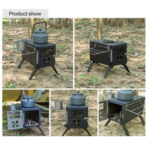 <span class=keywords><strong>Estufa</strong></span> <span class=keywords><strong>de</strong></span> hierro portátil para acampar al aire libre, Picnic, campamento <span class=keywords><strong>de</strong></span> <span class=keywords><strong>leña</strong></span> - Product Image 6