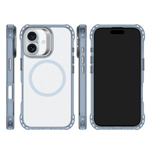 Новый Дизайн чехол для телефона 2024 производства противоударный чехол для мобильного телефона с металлическим держателем камеры для iPhone 16 15 Магнитный чехол с подставкой - Product Image 2