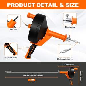 Spirale de nettoyage de canalisations Friendly Pipe Cleaning 10 m 13 m pour éviers de cuisine et de salle de bain, emballage pour vente par correspondance - Product Image 2