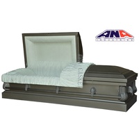 Ataúd Metálico Estilo Americano ANA, Blanco, Económico, al Mejor Precio, Artículos Funerarios