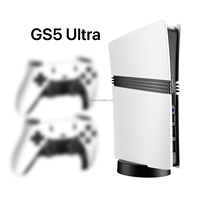 جهاز ألعاب فيديو لاسلكي صغير كلاسيكي GS5 Ultra Mini بتردد 2.4 جيجاهرتز، مشغل ألعاب عائلي عالي الدقة للتلفزيون، وحدة تحكم ألعاب GS5 Pro لـ PS2