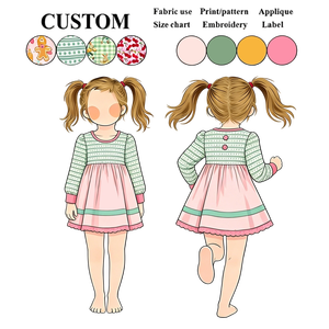 Vestido Casual de Punto Transpirable <span class=keywords><strong>para</strong></span> <span class=keywords><strong>Adolescentes</strong></span>, Cuello Redondo, Lazo, Estampado de Dibujos Animados, <span class=keywords><strong>para</strong></span> Otoño y <span class=keywords><strong>Navidad</strong></span> - Product Image 2