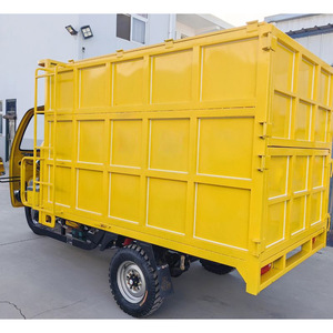 Camion à ordures à trois roues Clean Warrior, 5 mètres cubes, auto-chargeant et auto-déchargeant, à essence, jaune - Product Image 3
