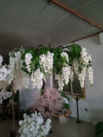 Décoration de mariage et d'événements à domicile : Guirlande de plantes artificielles suspendues au plafond, Décoration florale de plafond pour mariage
