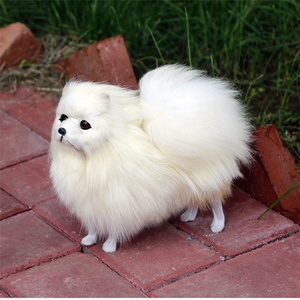 DL3639ตุ๊กตาสุนัขของเล่นสีขาวขนาดเท่าของจริงลูกสุนัขขนาดเล็ก - Product Image 2