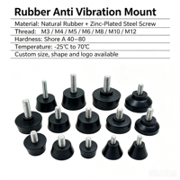 Pieds de nivellement réglables en caoutchouc anti-vibration robustes sur mesure pour machines et meubles (OEM)