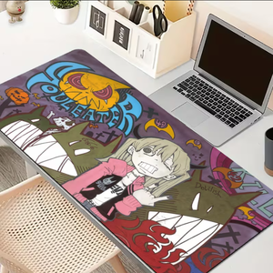 Grand tapis de souris, tapis de clavier pour ordinateur portable, design coloré de dessins animés, impression haute définition, accessoire de jeu, tapis de bureau décoratif - Product Image 4