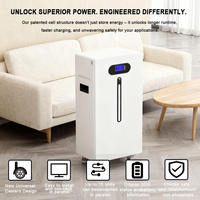 Système de stockage d'énergie solaire hybride avec onduleur 5-10kW, batterie LiFePO4 48V IP65 100Ah empilable, 6000 cycles, usage résidentiel