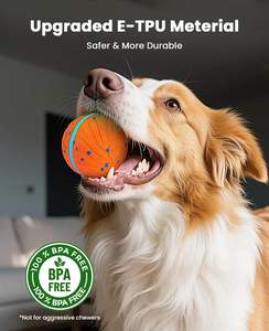 Akıllı interaktif köpek topları hareket aktif otomatik hareketli kabarık oyuncak orta/büyük köpekler için açık kullanım E-TPU malzeme - Product Image 4