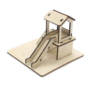 Modèle de toboggan en bois, jouet à vapeur, Kit éducatif pour enfants de 4 à 6 ans, ensemble de construction pour expériences scientifiques - Product Image 4