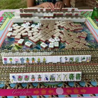 Jeu de Mahjong américain moderne de luxe pour adultes Moshi Tile, jeu de Mahjong chinois en acrylique, motif personnalisé, cadeau, jeu de casino