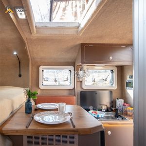 Tente de toit <span class=keywords><strong>en</strong></span> aluminium Rv mince tente de toit <span class=keywords><strong>caravane</strong></span> Triangle coque <span class=keywords><strong>dure</strong></span> tente de toit tout-terrain camping-car - Product Image 6