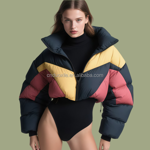 Giacca da <span class=keywords><strong>Donna</strong></span> Corta Piumino Trapuntato da Esterno Softshell Invernale Impermeabile Eco-friendly per Sci Cappotto da <span class=keywords><strong>Donna</strong></span> in Piuma Personalizzato - Product Image 1