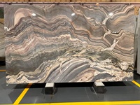 Dalles de marbre brésilien Pierre exotique de luxe pour villa moderne Dalles de quartzite de luxe de route de la soie du Brésil violet