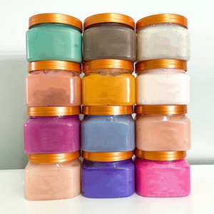 Frasco vacío de lujo de 500ml/16oz para exfoliante de azúcar de karité para lociones y cremas, contenedor de mantequilla corporal batida, tarro cuadrado para exfoliante corporal con tapa - Product Image 4