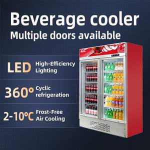 Armoire à boissons à refroidissement par air à température unique Réfrigérateur vertical Réfrigérateur à boissons à bière pour boissons énergisantes Bar à utiliser du <span class=keywords><strong>verre</strong></span> - Product Image 4