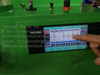 Pantalla grande PQ2000 común carril inyector diesel banco de prueba máquina para limpiar de inyector