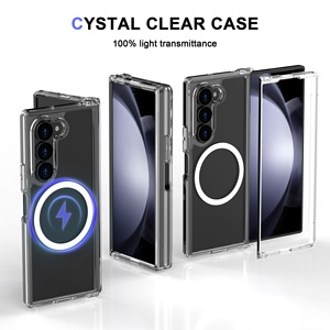 Vente en gros étui de téléphone pliable en acrylique transparent pour <span class=keywords><strong>Samsung</strong></span> Galaxy Z <span class=keywords><strong>Fold</strong></span> 5 6 étuis de téléphone portable magnétiques en plastique - Product Image 2