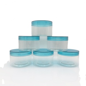 Tarro de plástico PET transparente con tapa blanca para crema cosmética de 5ml, 30ml, 80ml, 100ml, 120ml, 500ml, 50g, 100g, 200g, slime de 4 oz, 6oz, 8 oz, 12oz, 16oz - Product Image 3