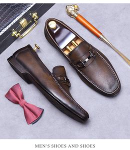 Zapatos de Moda para Hombre 2025, Diseño de Punta Cuadrada, con Cordones, Antideslizantes, Transpirables, con Suela Suave, Binglun Kicking Lefu Xiu Free-footing - Product Image 3