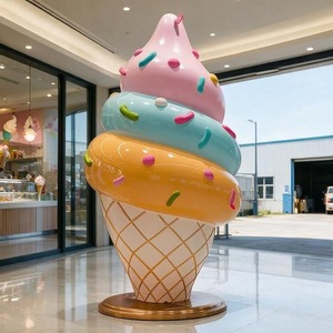 Escultura de Helado de Resina Personalizada, Adorno para Exhibición de Dulces, Decoración para Escaparates de Tiendas de Dulces - Product Image 2