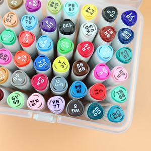 24 điểm đánh dấu có thể giặt hai đầu màu sắc rực rỡ được thiết lập để vẽ màu & chế tạo - Product Image 4