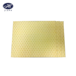La couleur jaune perforée a embrévé la feuille absorbante chimique industrielle de protections absorbantes de <span class=keywords><strong>Hazmat</strong></span> - Product Image 6