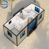 Villas pliables WinFair préfabriquées de 10 pieds, conteneurs extensibles Maroc, mini-maisons modulaires, design moderne et luxueux