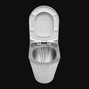 Toilettes pneumatiques en acier inoxydable de haute qualité, fabrication italienne, modernes, largement utilisées, OEM ODM pour les trains, les aéroports, les bateaux - Product Image 2