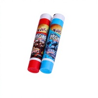 Tube de dentifrice de qualité alimentaire en aluminium-plastique avec bouchon à vis incliné de 12,7-35 mm de diamètre, imprimé UV personnalisé