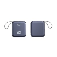 Batterie externe compacte et portable certifiée 3C, 22,5 W, charge super rapide, 20 000 mAh, haute capacité, avec câble intégré