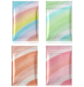 Còn Hàng 3 Túi Nhựa Khóa Kéo Bằng Nhôm Lá Nhôm Màu Hồng Đen Khóa Kéo Chống Mùi Kim Loại Mylar Có Thể Khóa Lại - Product Image 6