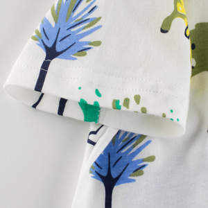 Latest Products 2024 100% <strong>Cute</strong> Animal Dinosaur Printing Little Boys Cartoons <strong>Tshirt</strong> KBPT-032 - Product Image 3
